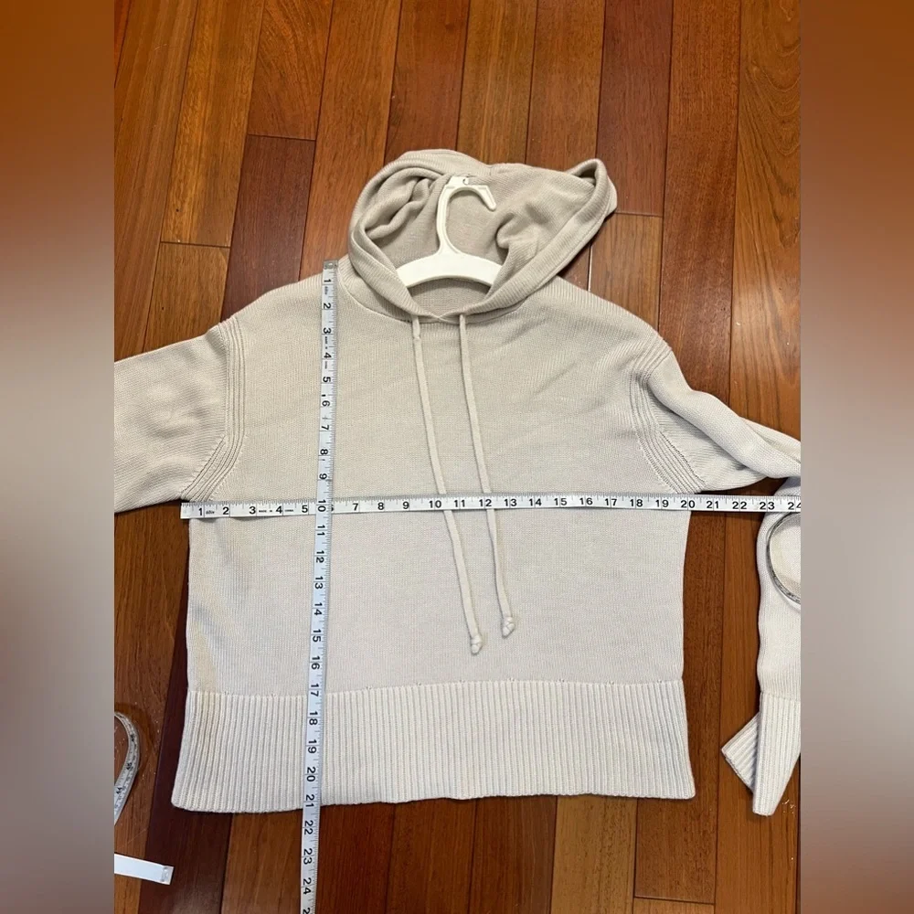 Lululemon Double Knit Sweater Hoodie White Opal